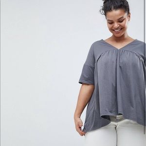 Vneck Smock Top